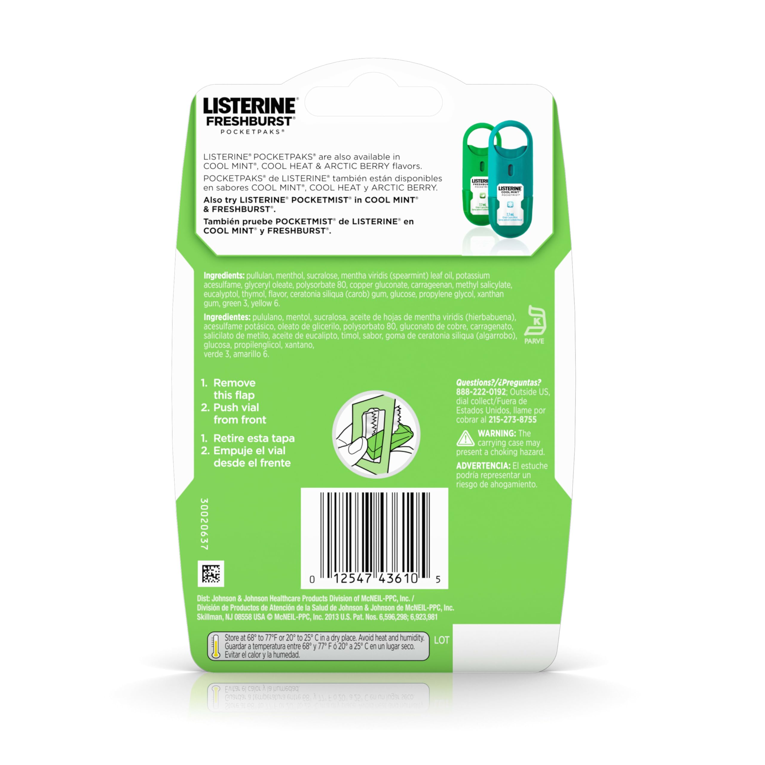 Pastilles dissolvables Listerine Freshburst PocketPaks : pas de gâchis, pas d’eau nécessaire