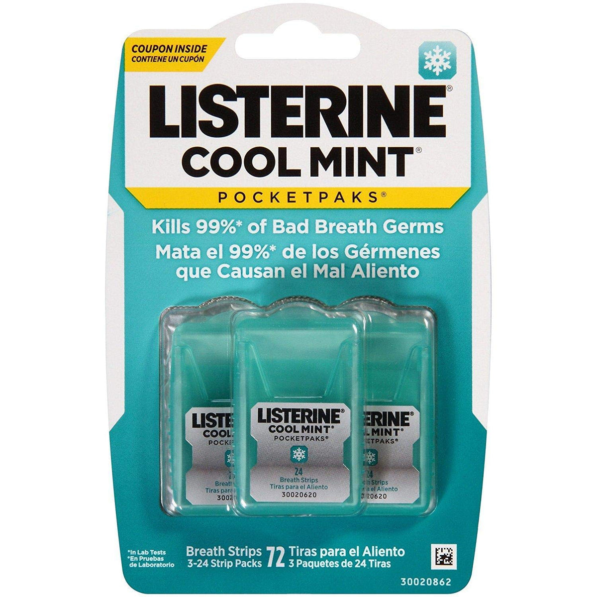 Listerine PocketPaks – bandes d'haleine qui se dissolvent rapidement pour une haleine fraîche.