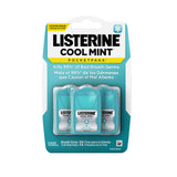 Boîte portable Listerine PocketPaks prête pour déplacements et fraîcheur instantanée.