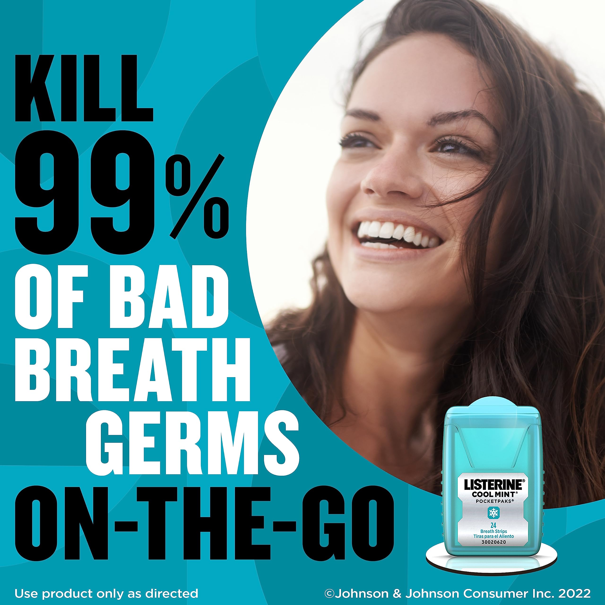 Listerine PocketPaks se dissolvent sur la langue pour une haleine immédiate