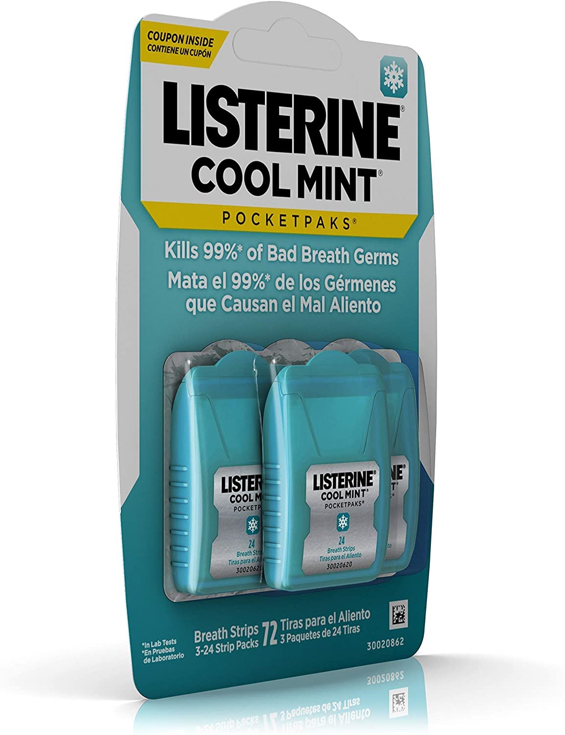 Listerine Pocketpaks Format 288 Bandes format généreux