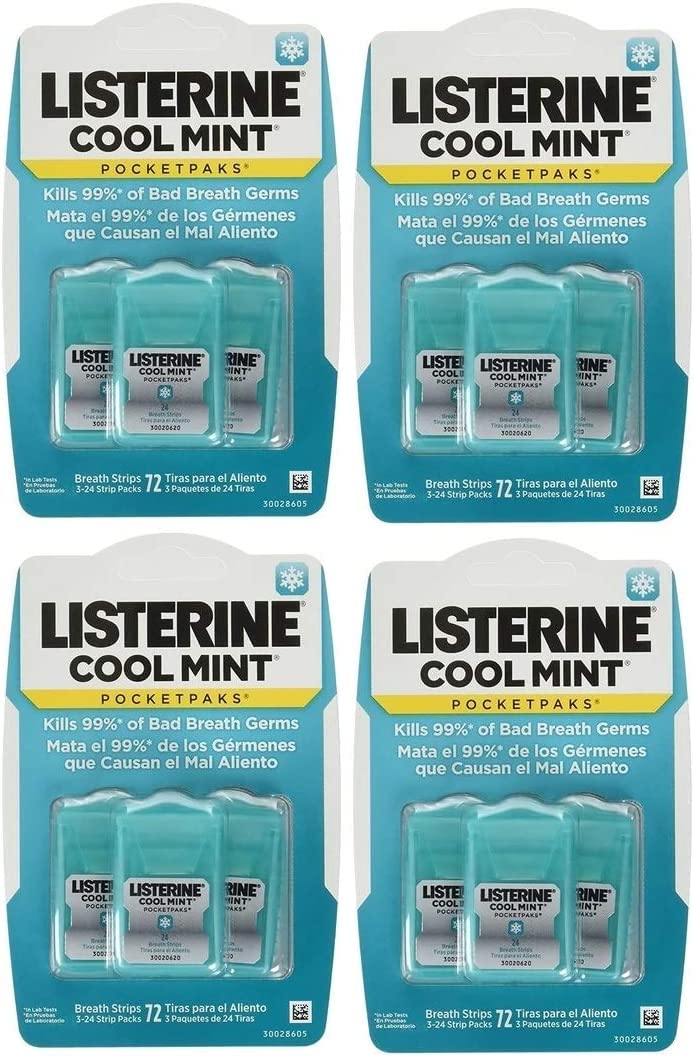 Listerine Pocketpaks Menthe Fraiche emballage pratique pour haleine fraîche