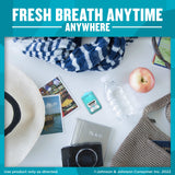 Usage quotidien simple avec Listerine PocketPaks pour une fraîcheur continue.