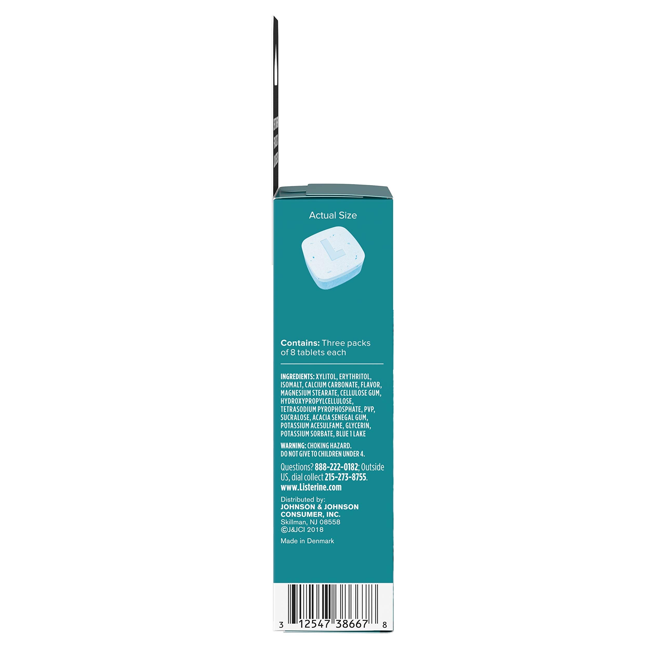 Ready Tabs Listerine après-repas, fraîcheur durable et sans effort.