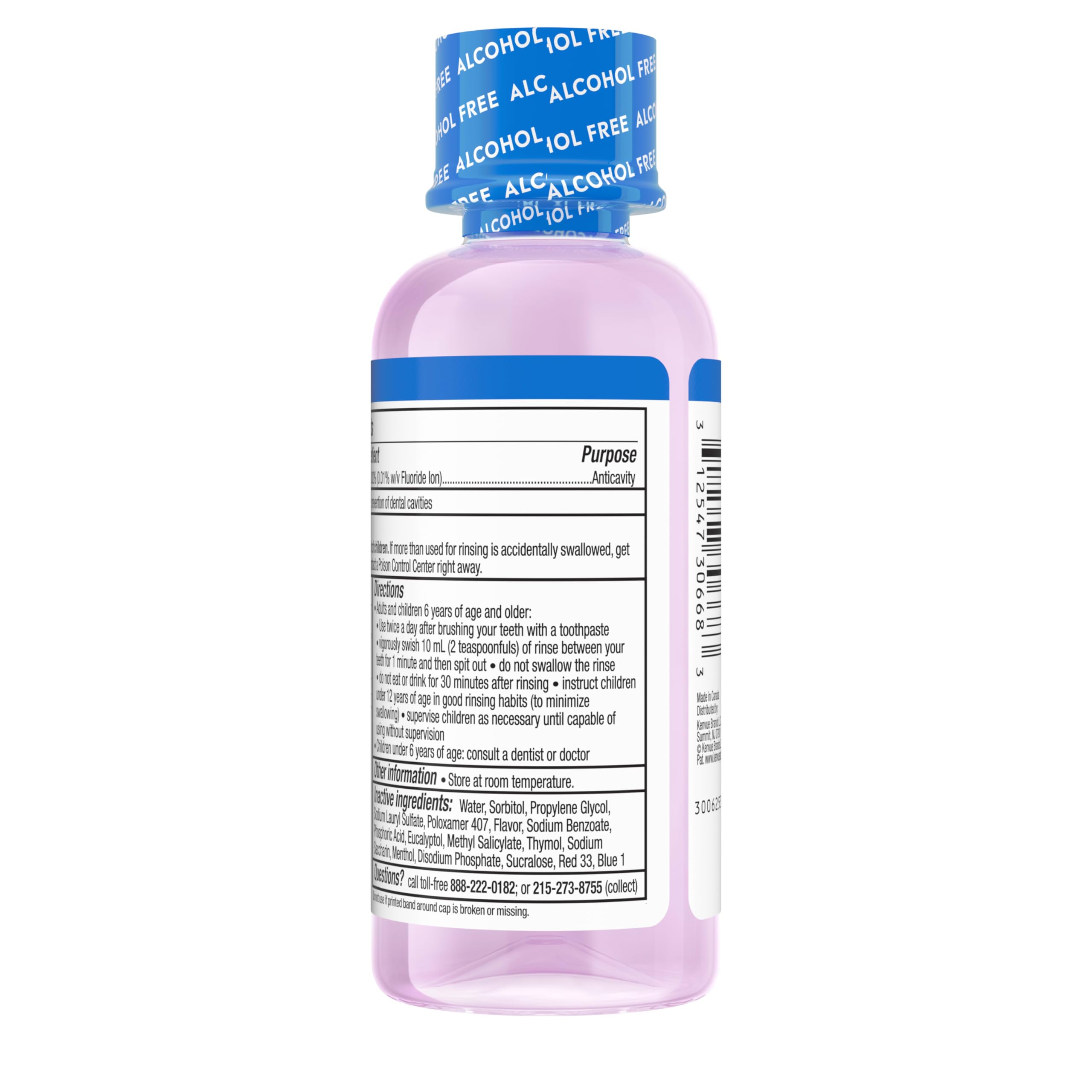 Rinçage quotidien Listerine Total Care, fraîcheur et soin dentaire.