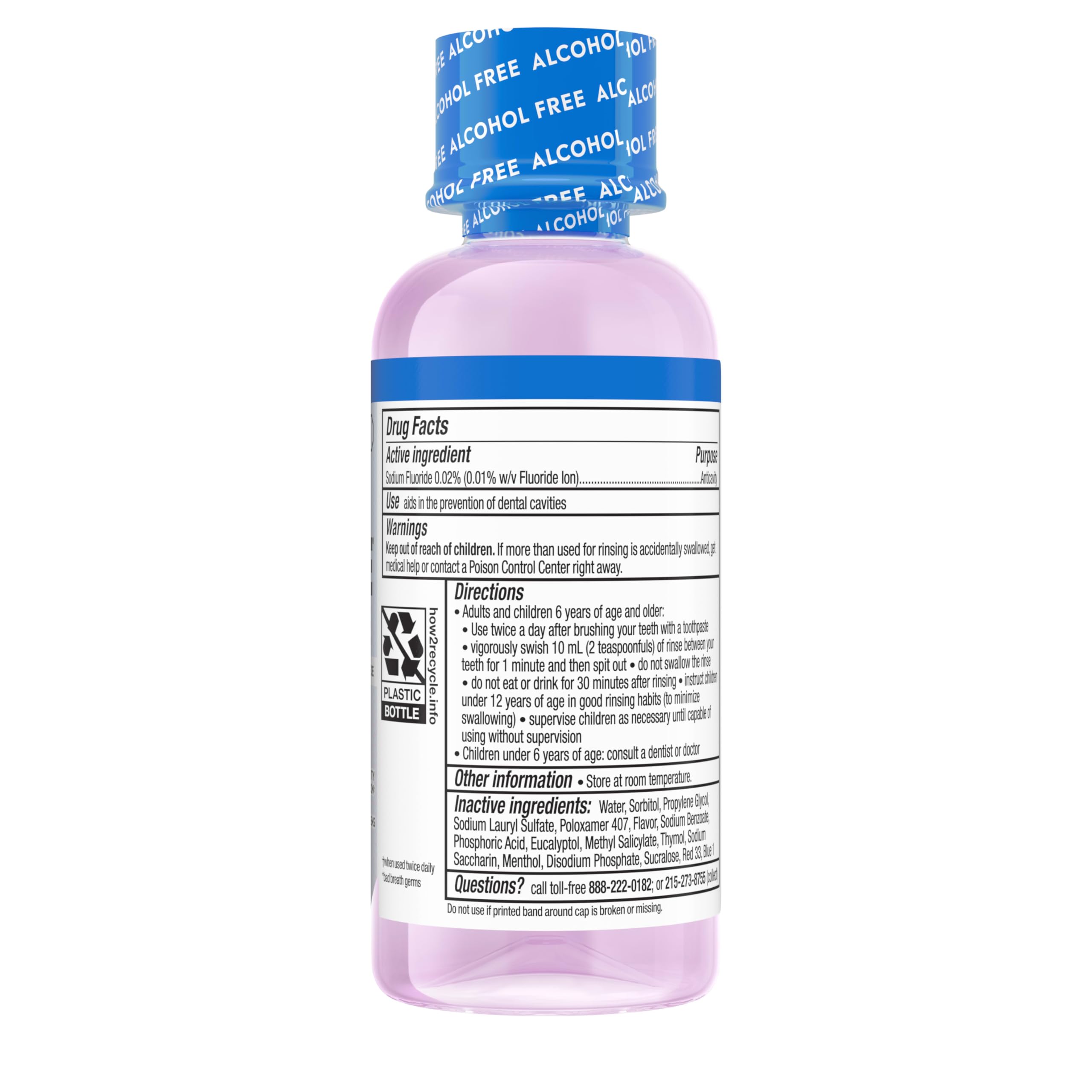 Usage matin et soir avec Listerine Total Care dans la routine.