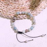 Bracelet ajustable Lit Wall amazonite, cordon résistant pour un port quotidien durable.