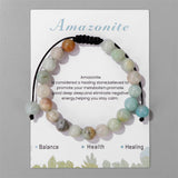 Perles amazonite Lit Wall, teinte naturelle variée et cadeau idéal pour elle.