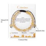 Bracelet Lit Wall Citrine perles vibrantes, couleur chaude pour sublimer votre style.