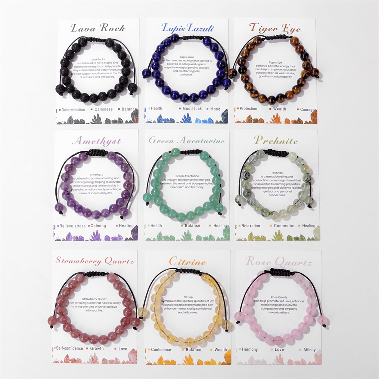 Bracelet œil de tigre Lit Wall, pierre naturelle apportant harmonie visuelle.