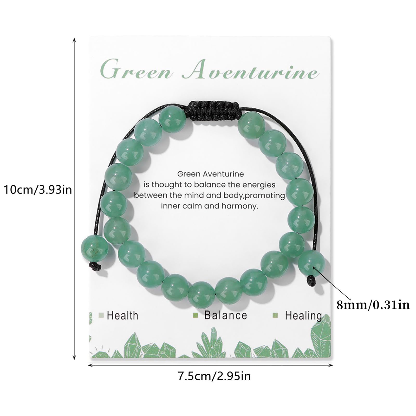 Lit Wall bracelet perles jade verte, éclat et confort pour un look quotidien.