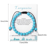 Lit Wall bracelet turquoise cristal perles, allure bohème chic et lumineuse.