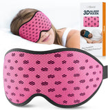 LitBear masque nuit rose, respirant et confortable pour dormir paisiblement.