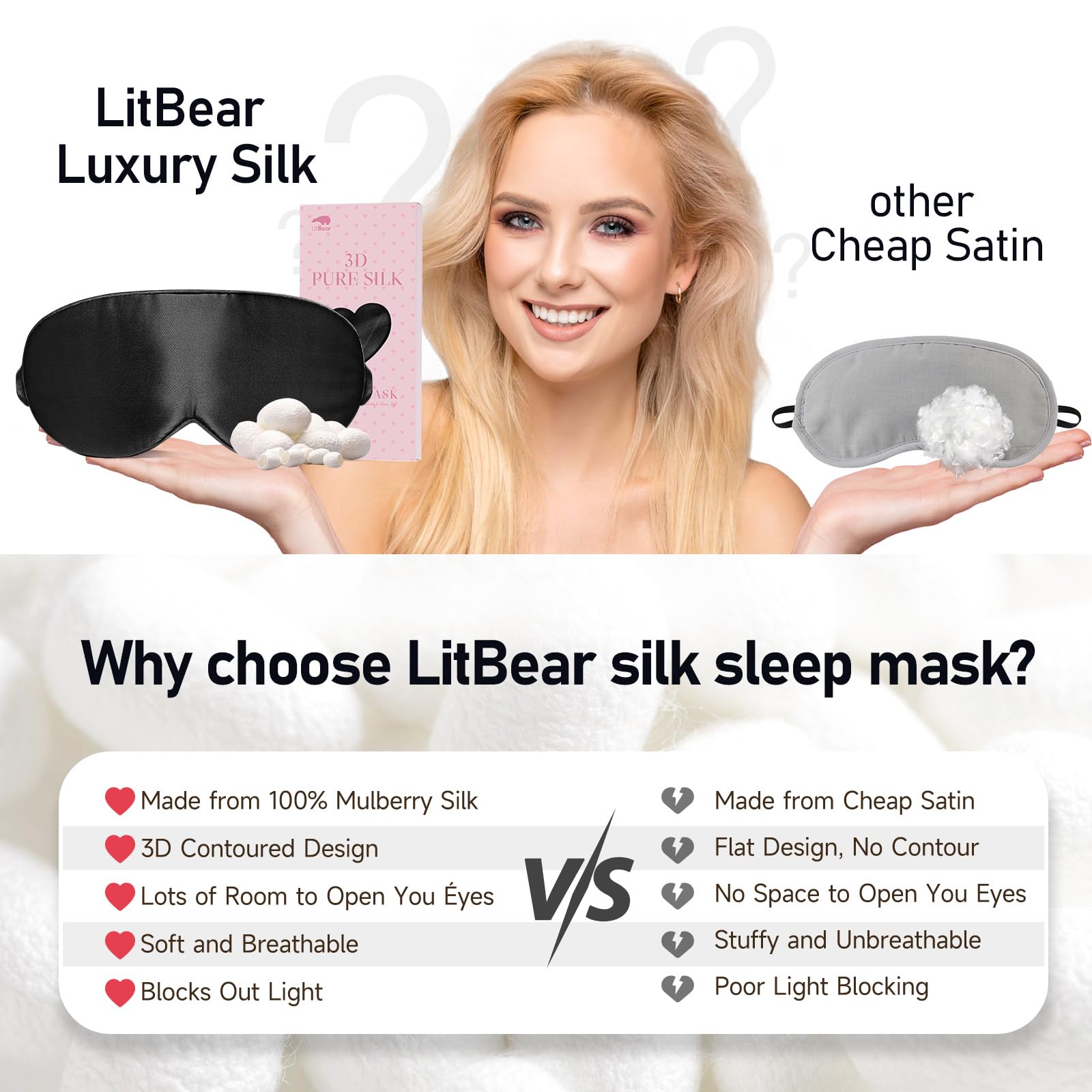 LitBear masque-sommeil-coffret-cadeau offre une solution cadeau prête à offrir.