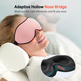 LitBear masque mousse mémoire 6 couches, tissu frais et agréable pour les voyages