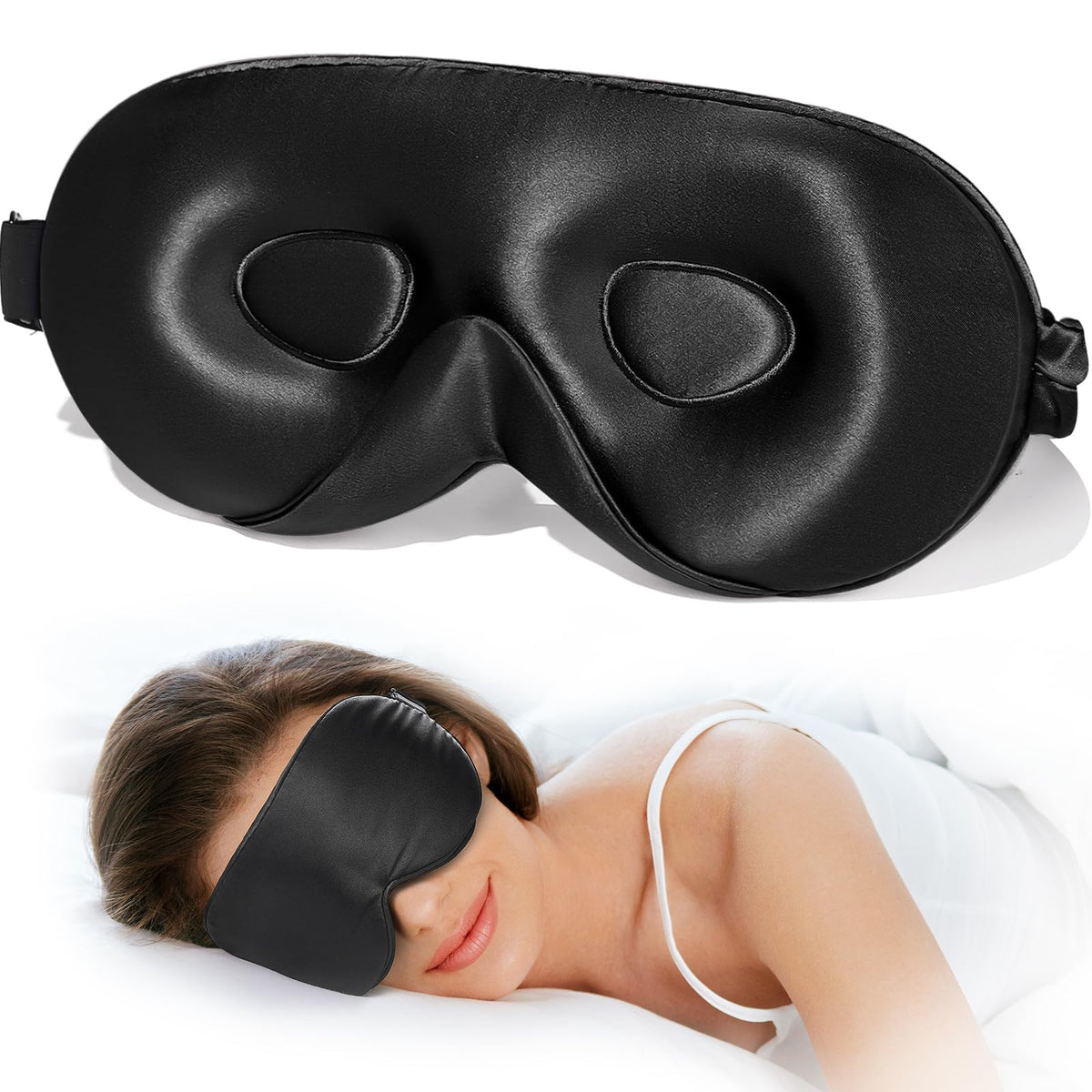 LitBear masque-sommeil-soie-22mm-3d-contour bloque la lumière en douceur.