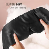 LitBear masque sommeil en soie 22 momme bande rembourree reglable assure un ajustement sûr.