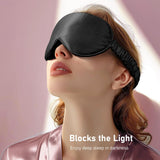 LitBear masque-sommeil-soie-anti-lumiere-3d maximise l'obscurité autour des yeux.