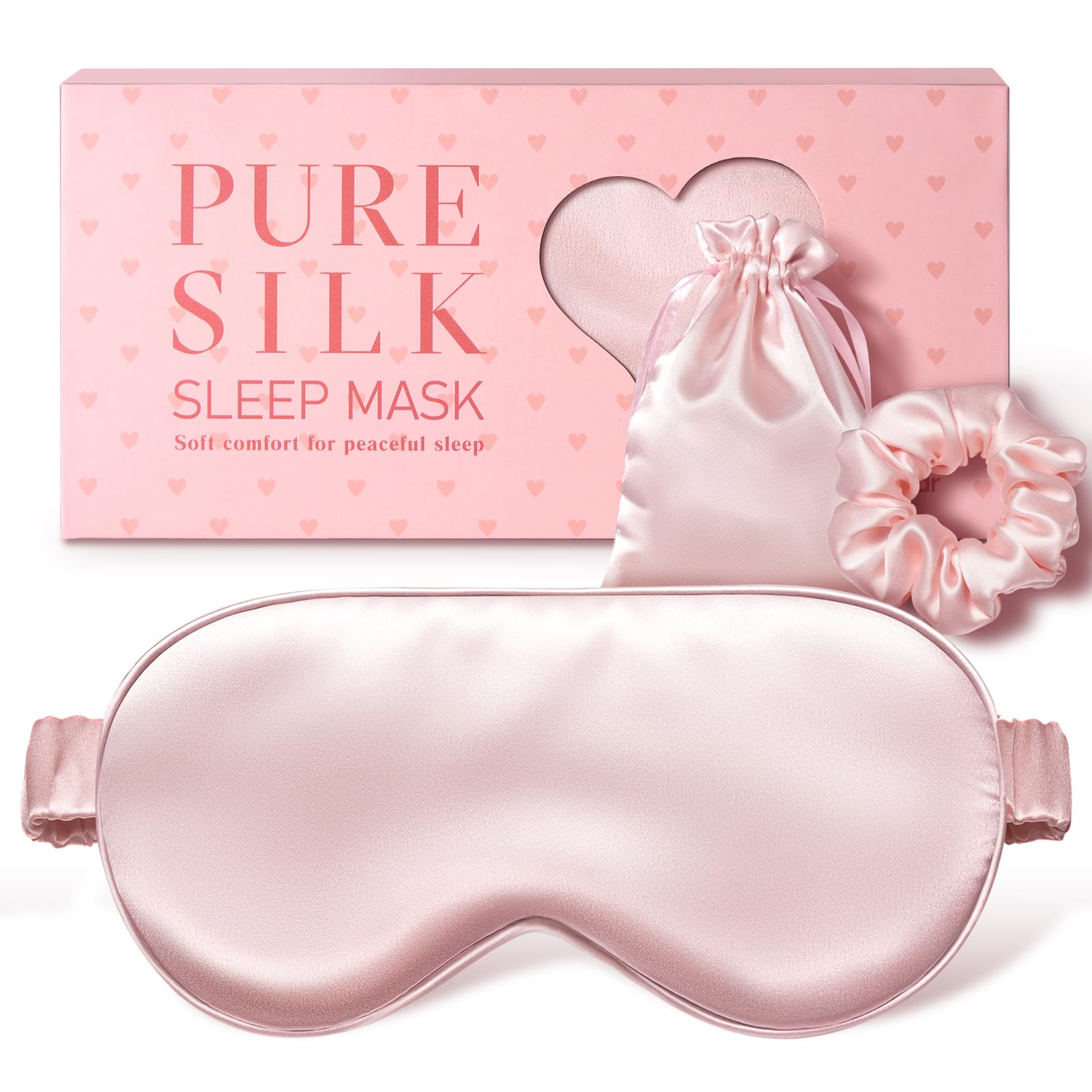LitBear masque yeux en soie Mulberry 22 Momme, douceur et occultation.
