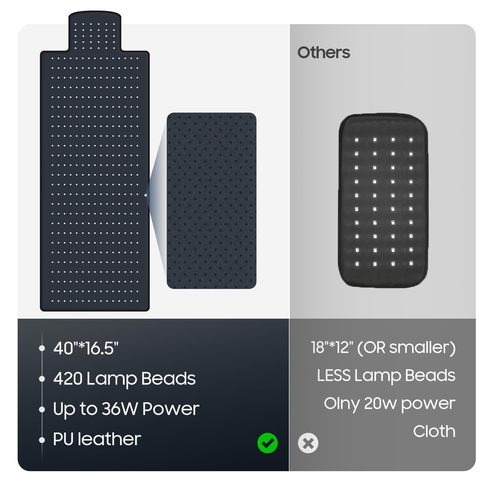 Grand tapis Litduck 40x16,5 pouces pour une séance immersive.