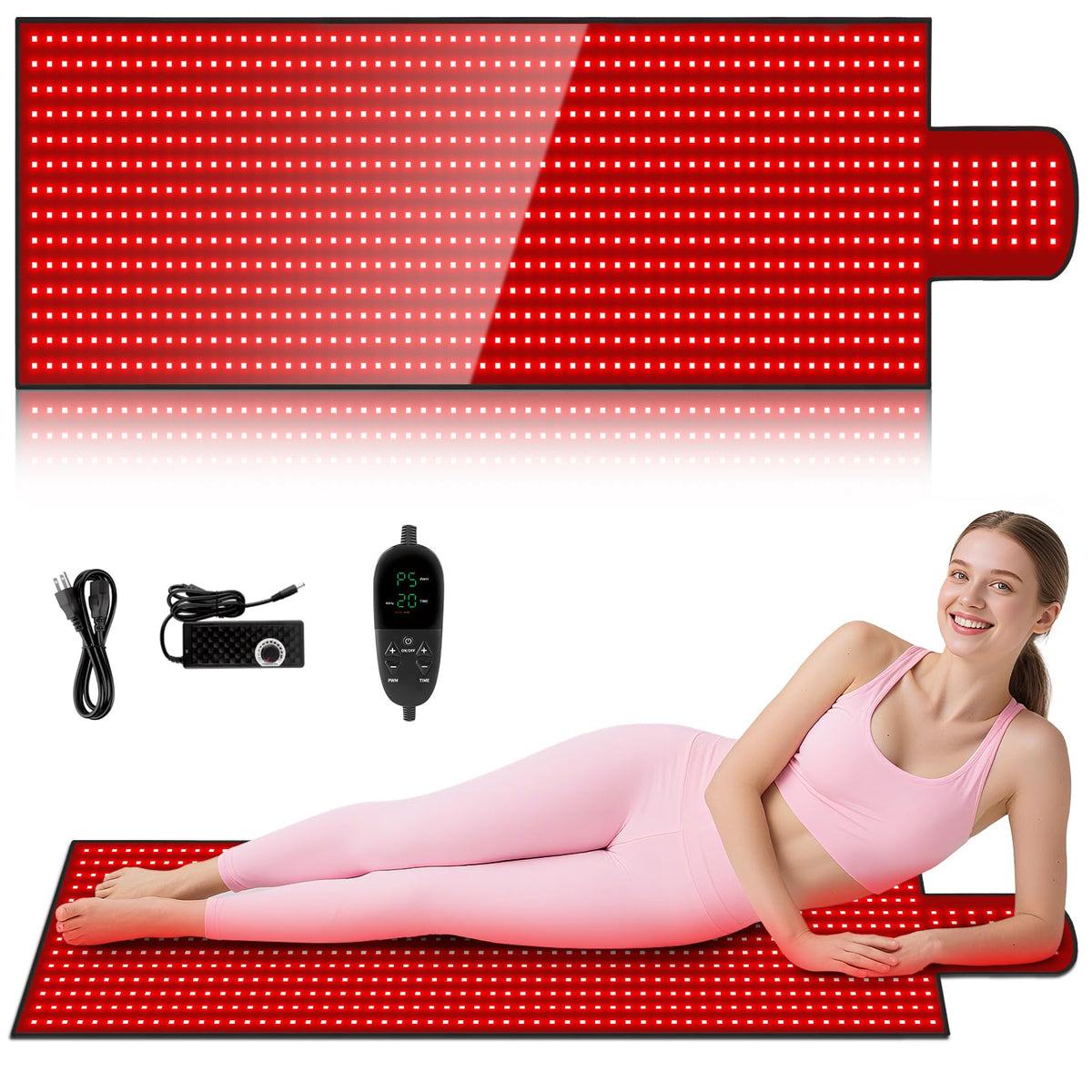 Le tapis LITDUCK offre une couverture corporelle complète pour la relaxation à domicile.