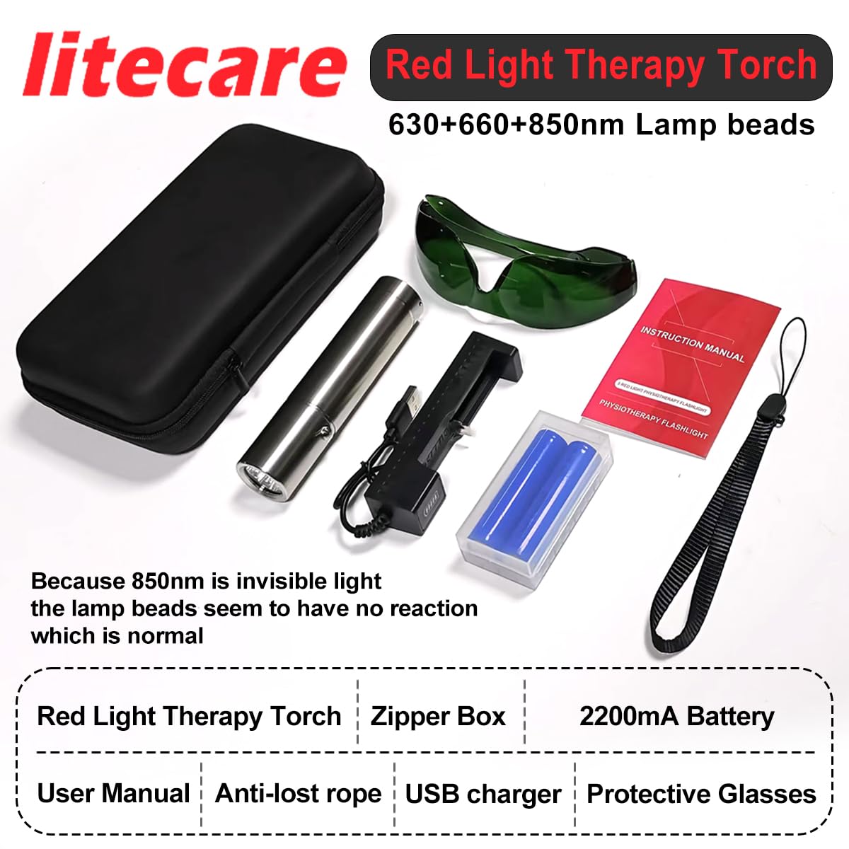 Litecare: thérapie par lumière rouge trois longueurs d'onde adaptée à votre quotidien.