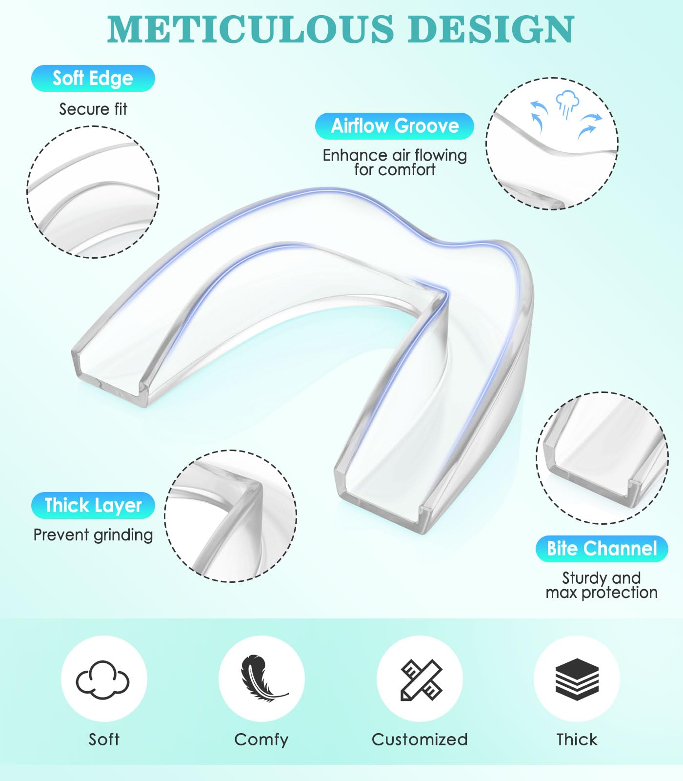 Litlcutie étui hygiénique pour garder la gouttière propre et prête.