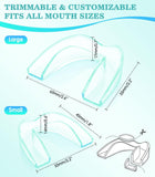 Litlcutie garde-dents moulable deux tailles pour un ajustement personnalisé