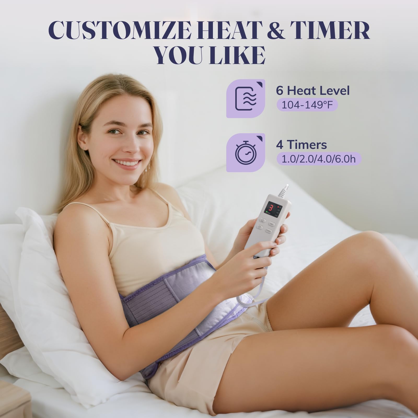 LITLISFlY chaleur instantanée en 30 secondes pour apaiser les tensions abdominales.