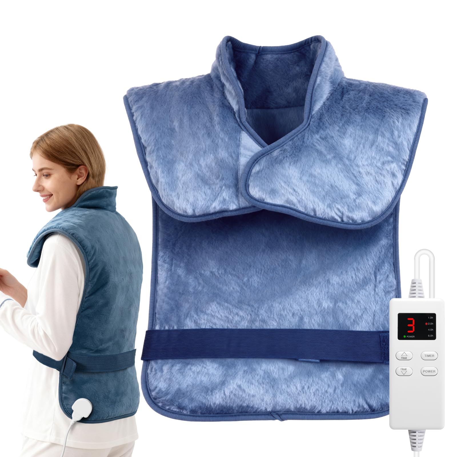 LITLISFlY coussin chauffant dos-veste pour chaleur douce et relaxation quotidienne