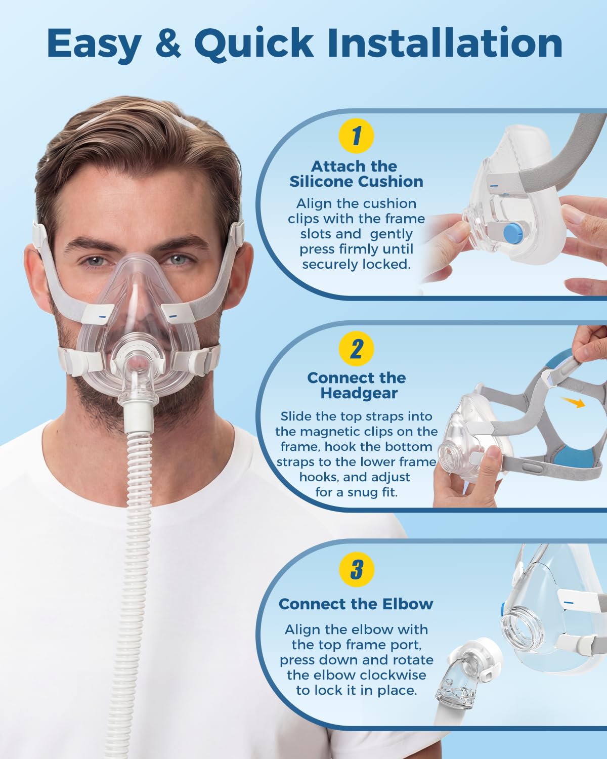 Litstone TMS Comfort nettoyage-rapide AirFit F20: entretien simple et hygiène quotidienne.
