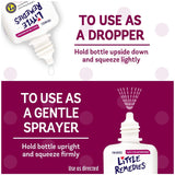 Little Remedies Spray nasal et gouttes salines, pack pratique pour les parents.