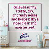 Little Remedies Spray nasal pour nouveau-né, sans alcool et sans médicament.