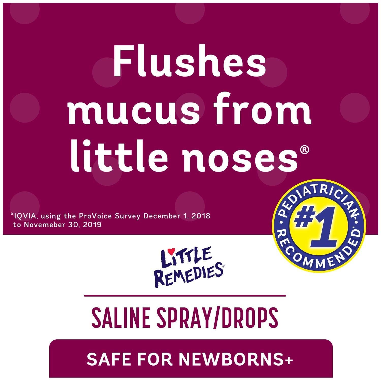 Little Remedies Spray nasal pour nouveau-né, aide à dégager les voies respiratoires.