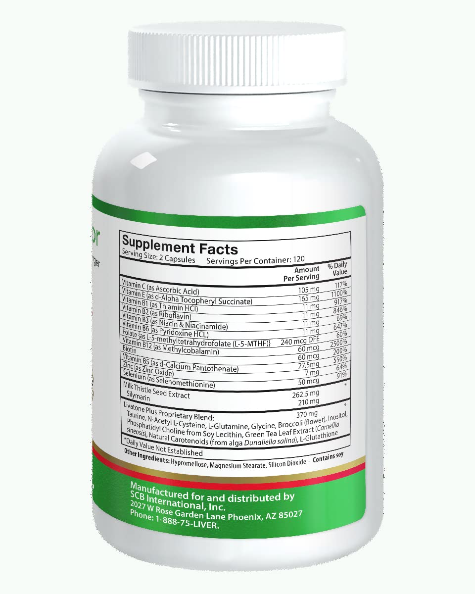 Livatone Plus – extrait chardon Marie actif pour le soutien hépatique.