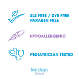 Extraits camomille et aloé vera dans Live Clean pour hydrater.