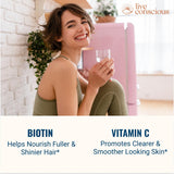 Live Conscious Beyond Collagen: pile de gélules en vue rapprochée