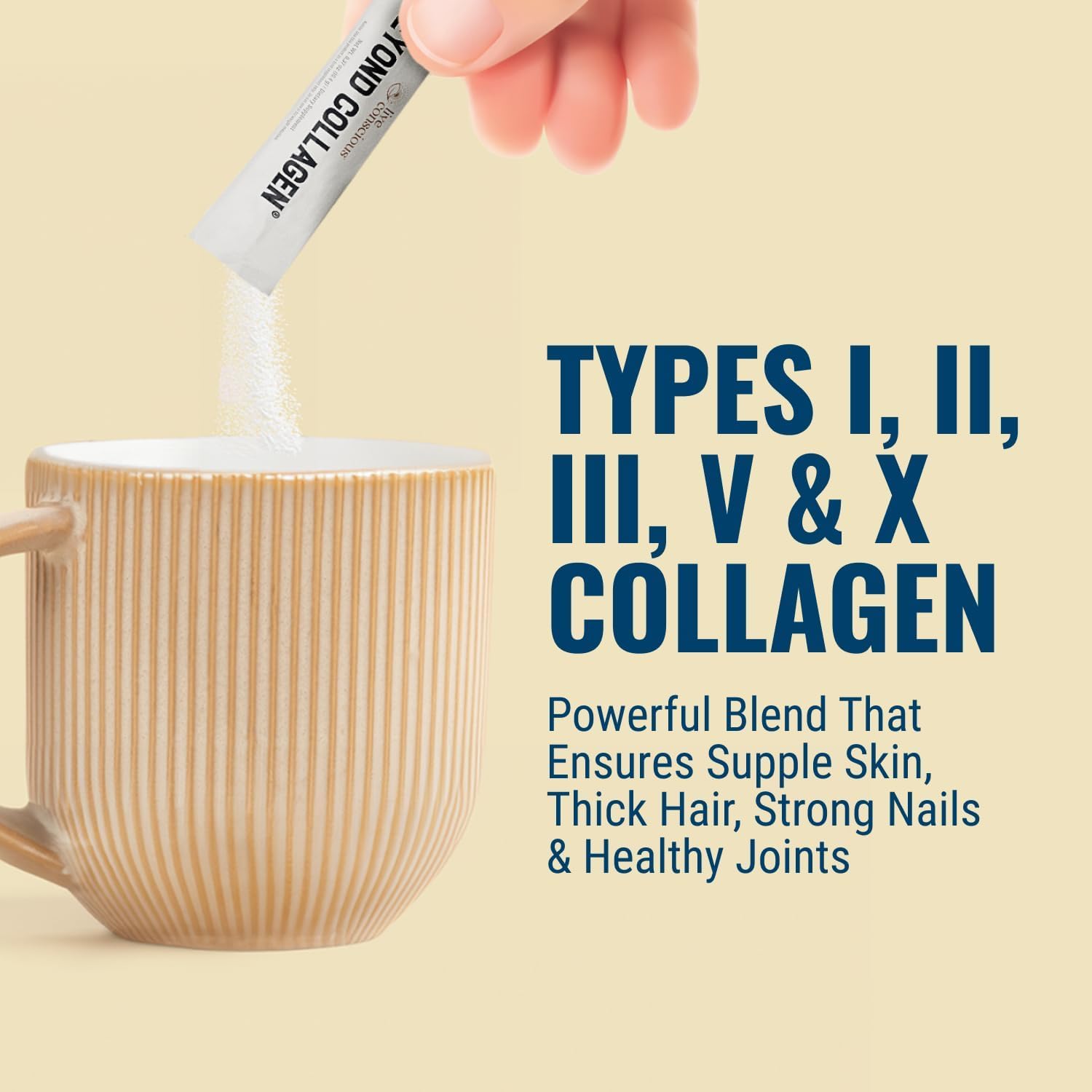 Vitamine C et biotine dans Beyond Collagen pour l’éclat naturel