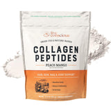Live Conscious Collagen Peptides pêche mango – bouteille prête à l’emploi pour peau et cheveux.