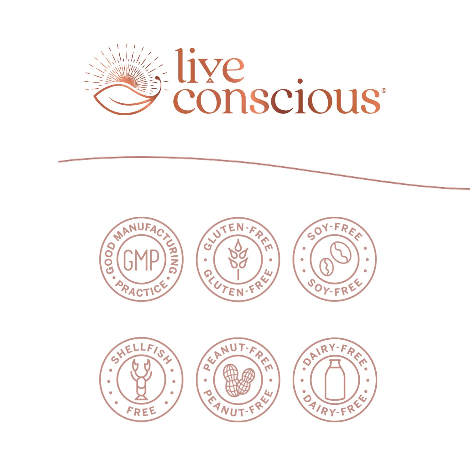 Live Conscious LiverWell, étiquette, met en avant Siliphos et biodisponibilité améliorée.