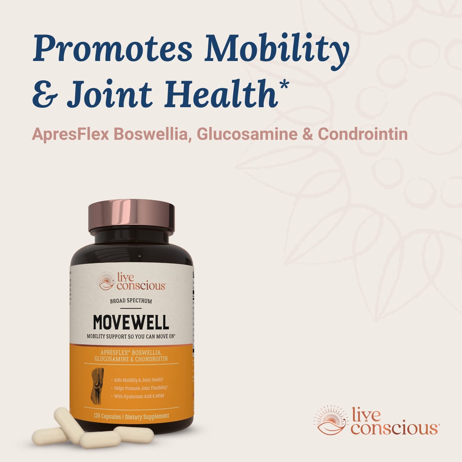 MoveWell : hyaluronique et AprèsFlex Boswellia pour une mobilité fluide.