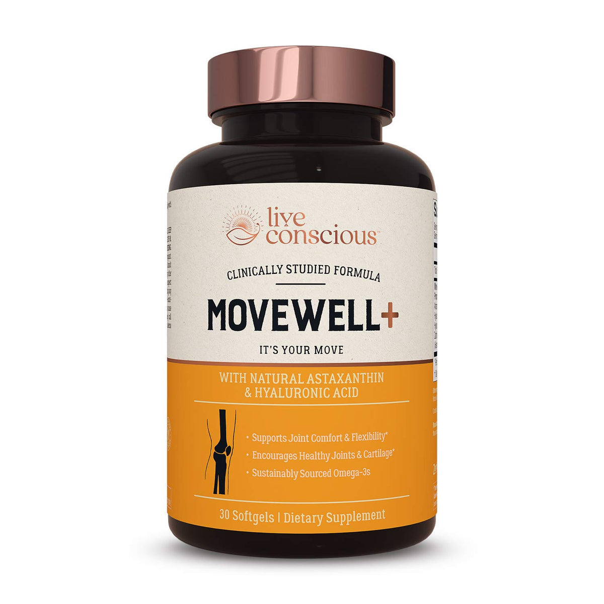 MoveWell Plus de Live Conscious huile de krill antarctique pour mobilité potentielle.