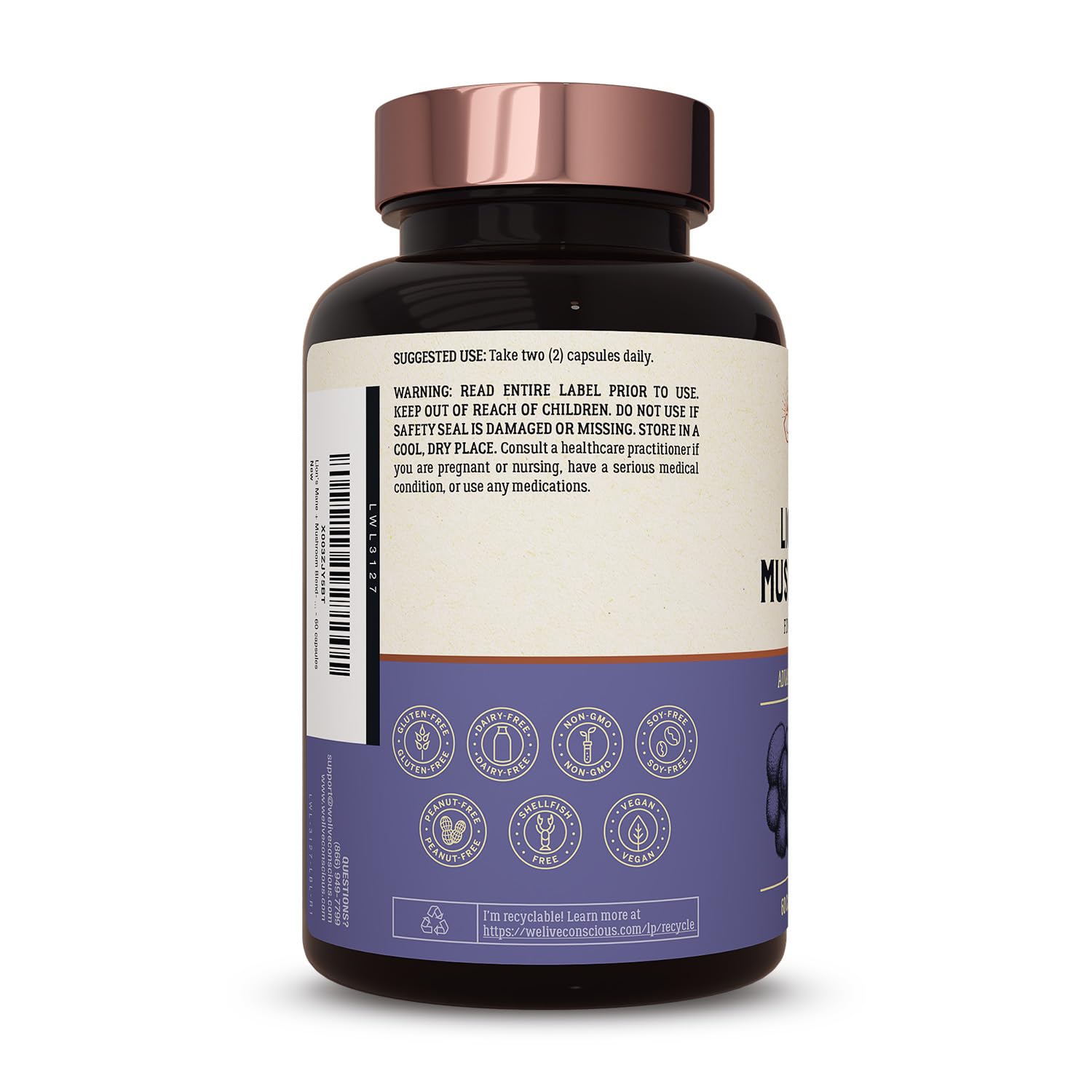 Live Conscious utilisation quotidienne des capsules pour le rituel quotidien.