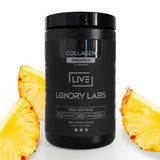 LIVE LGNDRY LABS Poudre collagène Ananas – flacon pratique pour smoothies
