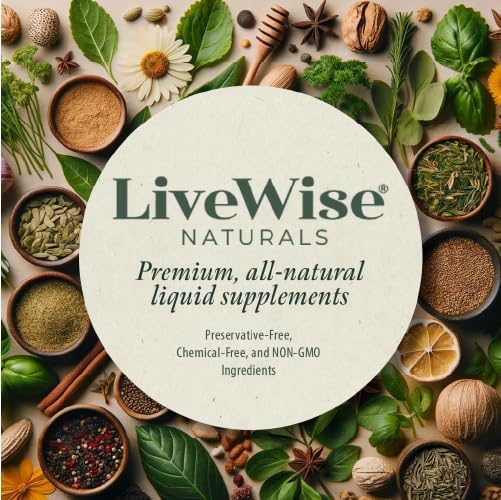 Gouttes sans saveur Live Wise Naturals à ajouter aux repas ou boissons.
