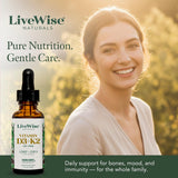 Absorption optimisée grâce à la base huile MCT Live Wise Naturals.