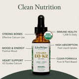 Convient à toute la famille Live Wise Naturals D3+K2, des bébés aux adultes.