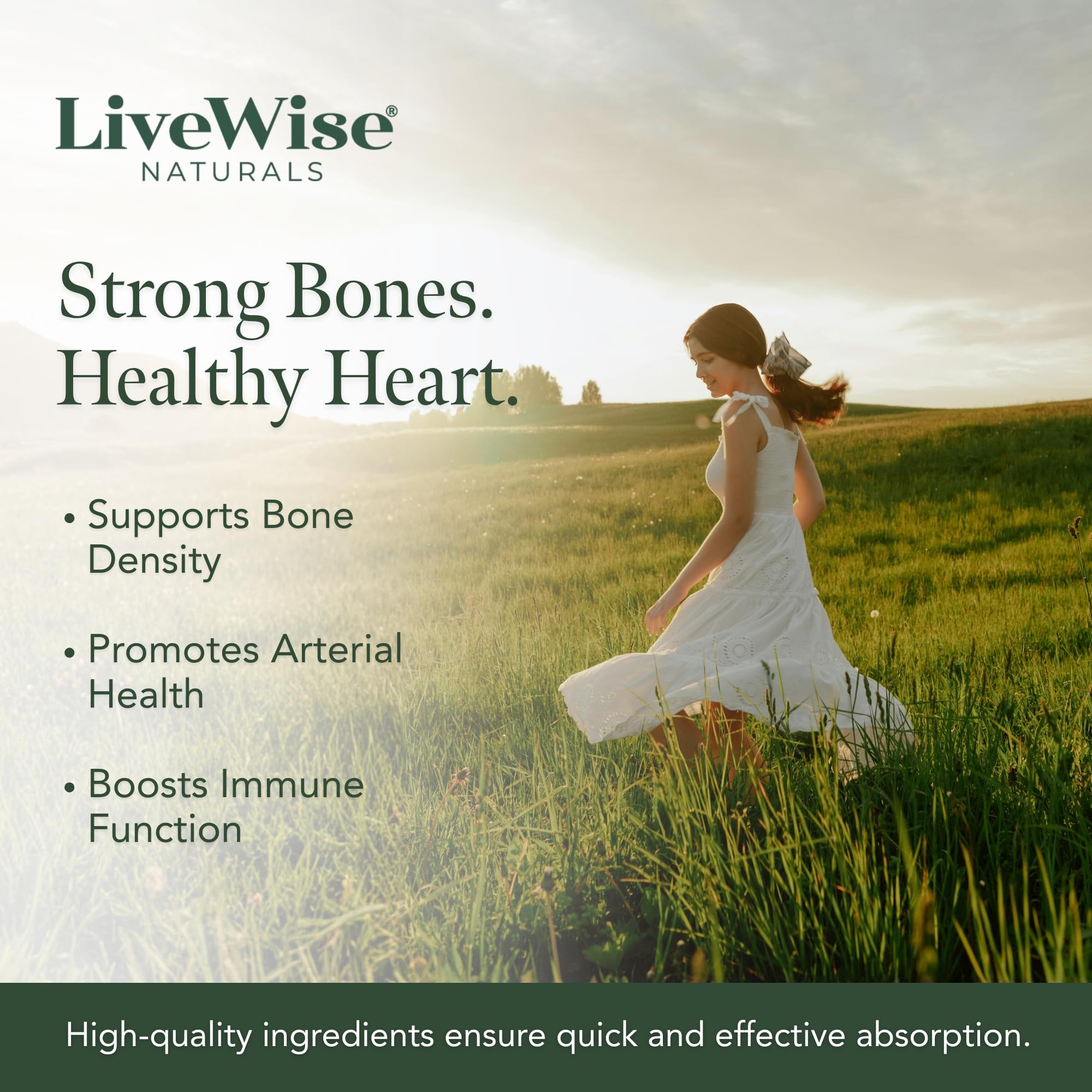 Live Wise Naturals adapté à toute la famille avec dosage pratique.