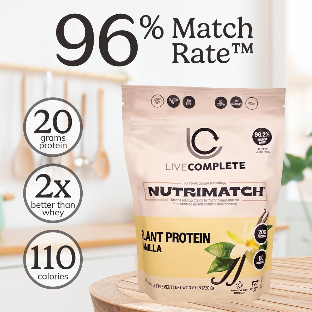 Service dégustation – parfait pour smoothies post-entraînement NutriMatch vanille.