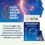 LIVEGOOD Bandelettes Sublinguales en dissolution rapide, absorption rapide et clarté cognitive.
